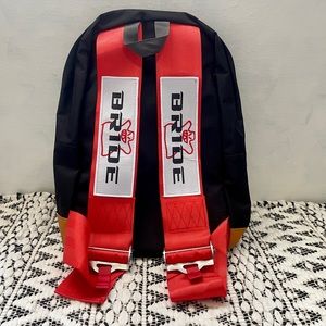 BRIDE BACKPACK WITH Red BRIDE STRAPS